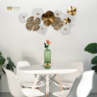 metal floral walldecor for diningroom