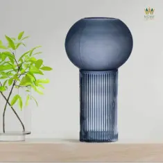 blue glass Vase