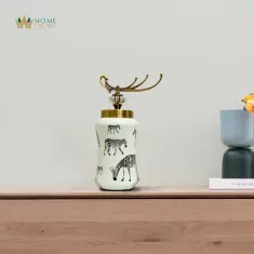 deer jar decor