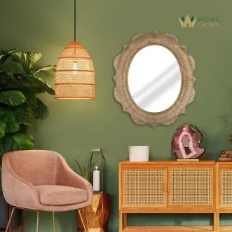 oval mirror decor