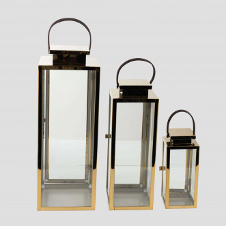 Glassy Lantern, Set of 3