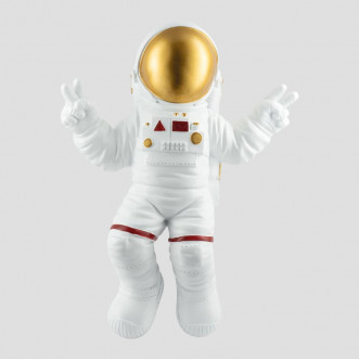 Space traveler statue