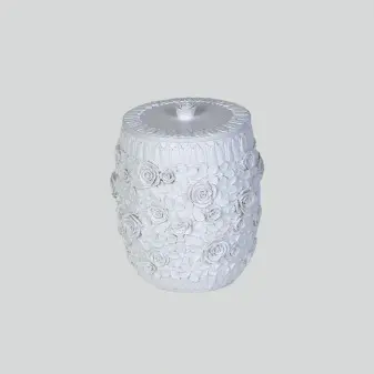 Bloosom White Toilet Set