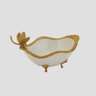 Bowl Brass Ceramic material