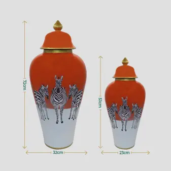 orange jars size