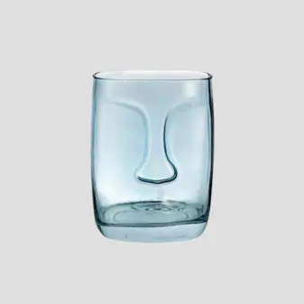 buy blue human glass vase in UAE