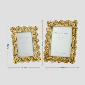 Flame Gold Photo Frame