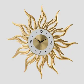 sun shaped wall clock