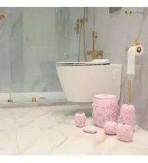 Bloosom pink Toilet Set