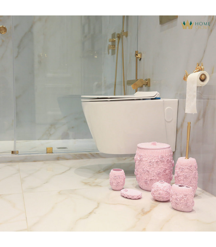 pink bathroom sets