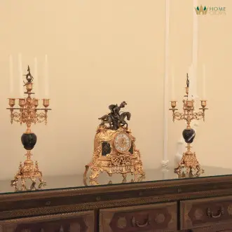 antique candlesticks set of two