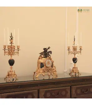 antique candlesticks set of two