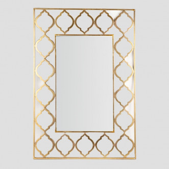 Rectangular golden mirror