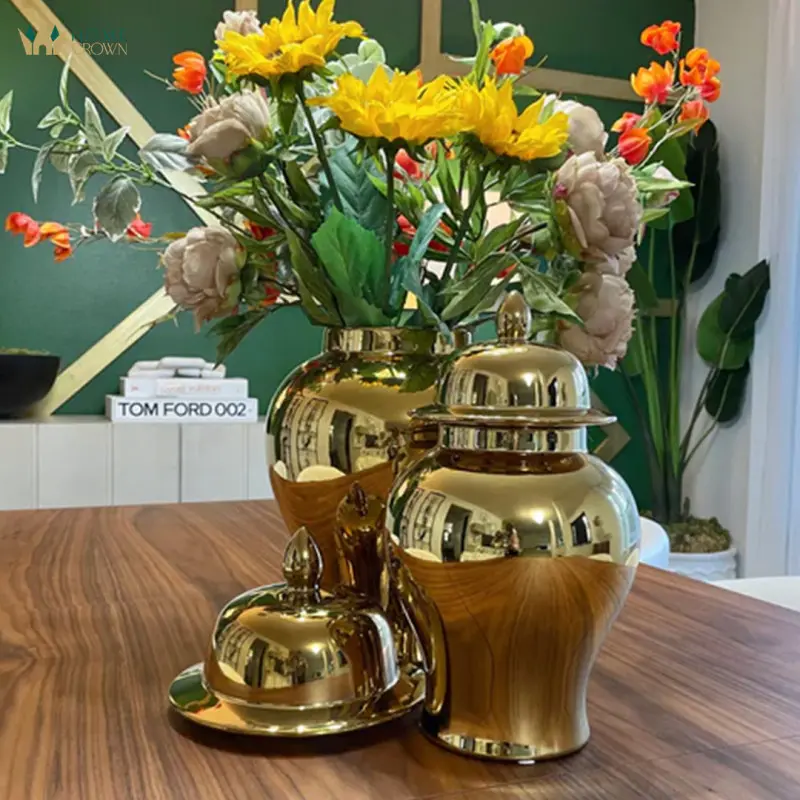 set of 3 golden jars
