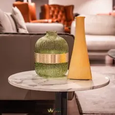 beautiful and natural glass vase for coffee table
