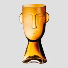 human glass vase