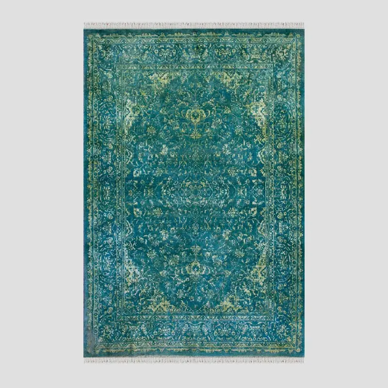 Green & blue carpet