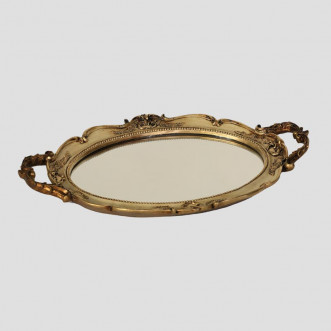 oval tray with handles