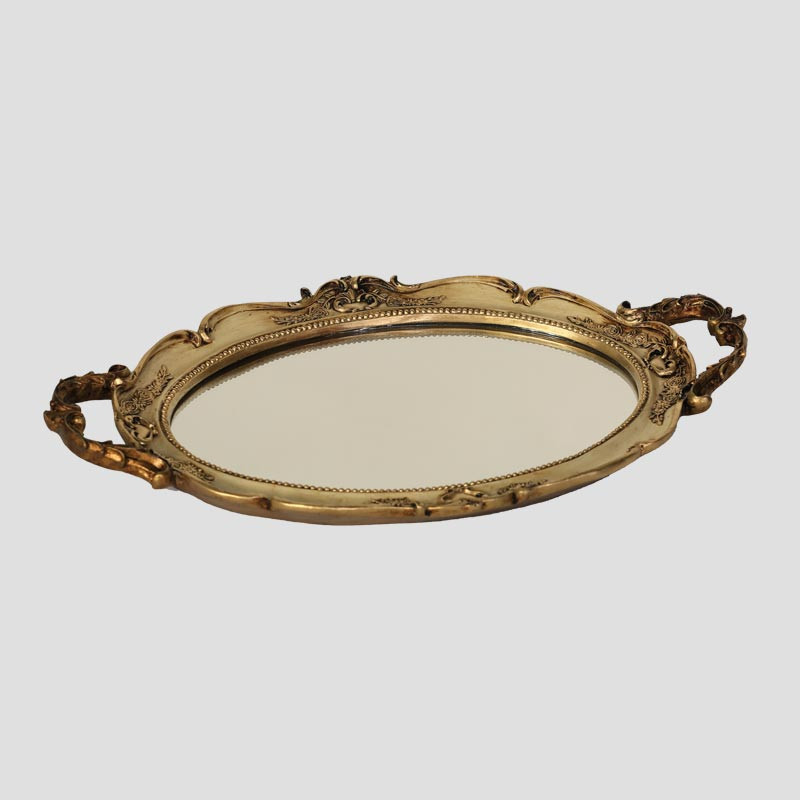 oval tray with handles