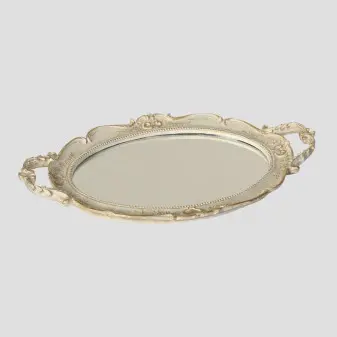 white oval tray for kitchen